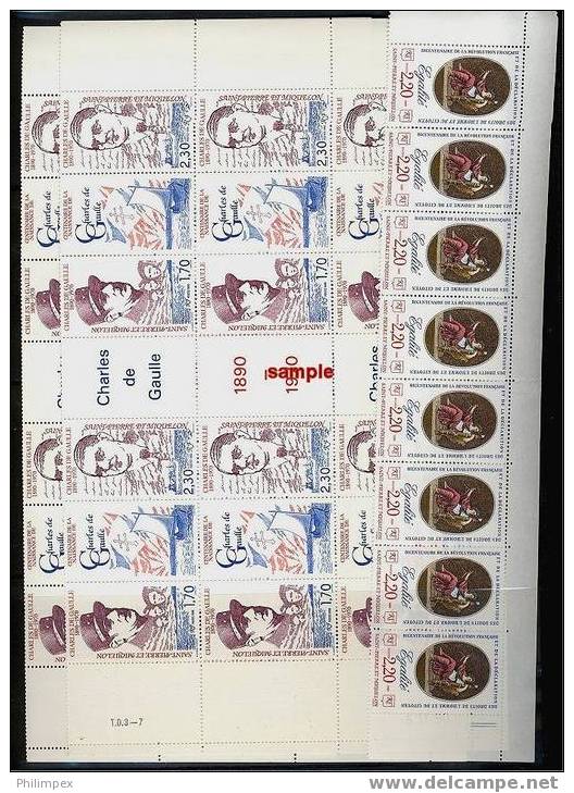ST. PIERRE & MIQUELON VF MNH GROUP - BELOW FACE! - Collections, Lots & Series