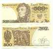 Billet De Pologne 500 Zlotych 1982 - Poland