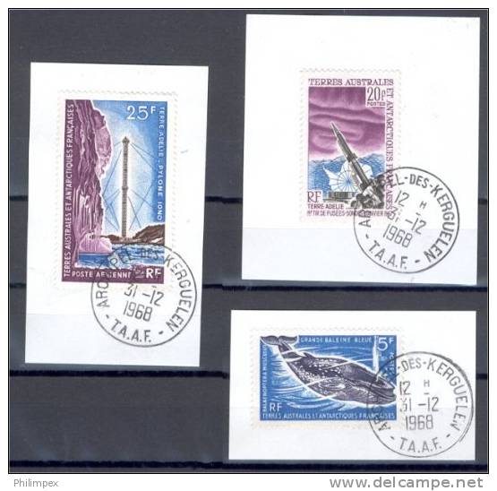 FRANCE SOUTHERN AND ANTARCTIC TERRIT. 3 STAMPS VFU! - Used Stamps