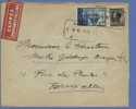 389 + 401  Op Aangetekende Brief, Rechthoekige Telegraafstempel PANNE Op 5/2/1935 - 1934-1935 Leopold III.