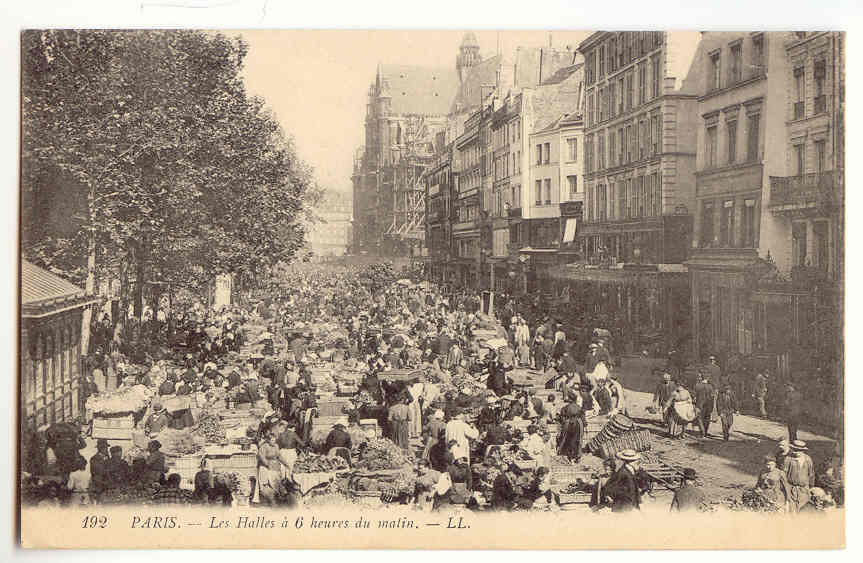 F197 - PARIS - Les Halles à 6 Heures Du Matin - Halles