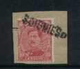 138 Op Fragment Met Naamstempel  SOIGNIES   (noodstempel) - 1915-1920 Albert I