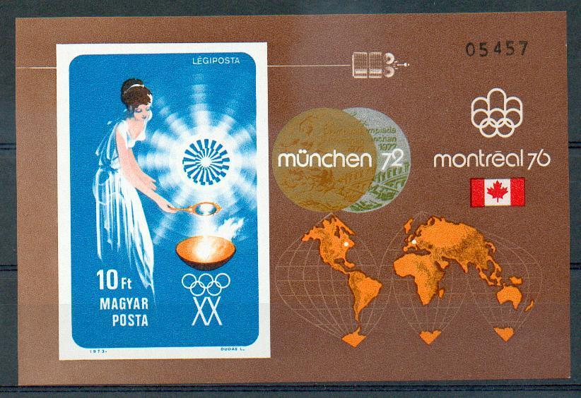 Hongarije BL102a ** Ongetand-non Dentelé, Yvert = 100 €, Aan 25% !!! (0385) - Zomer 1976: Montreal