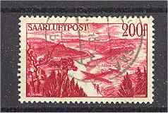 SAAR - 200 Francs Airpost 1948 - Very Fine Used! - Sonstige & Ohne Zuordnung