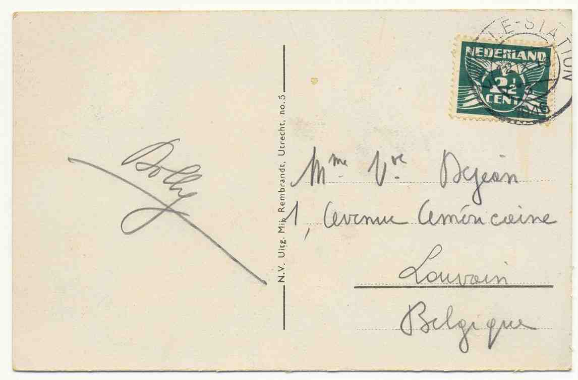 Zwolle , Sassenpoort , 1946 , Stempel Zwolle Station  , Zie Scans (ned 41) - Zwolle