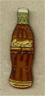 PIN'S COCA-COLA BOUTEILLE MARRON CLAIR [4436] - Coca-Cola