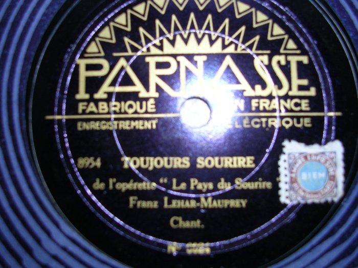 Franz Lehar - Mauprey - Eddy   CHANTS - 78 Rpm - Schellackplatten