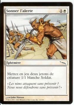 MTG Sonner L´alerte X2 + Croc De Ghiss-Goria X3  MINT - Weiss