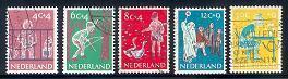 NEDERLAND 1959 Cancelled Stamps Child Welfare  731-735  # 1196 - Used Stamps