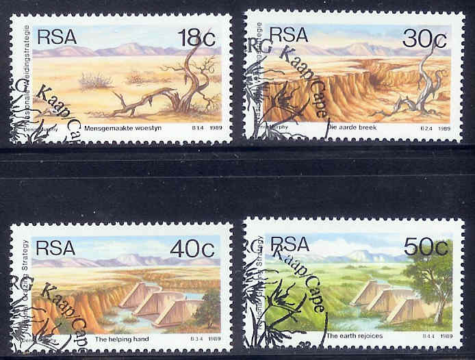 SOUTH AFRICA 1989 CTO Stamp(s) Irrigation 771-774 #3600 - Oblitérés