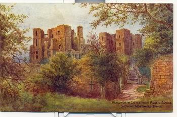 KENILWORTH CASTLE UK, FROM RUSTIC BRIDGE SHOWING MORTIMERS TOWER - Other & Unclassified