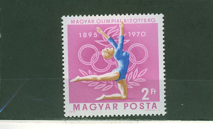 372N0013 Gymnastique Sol Hongrie 1970 Neuf ** Jeux Olympiques De Munich - Gymnastics