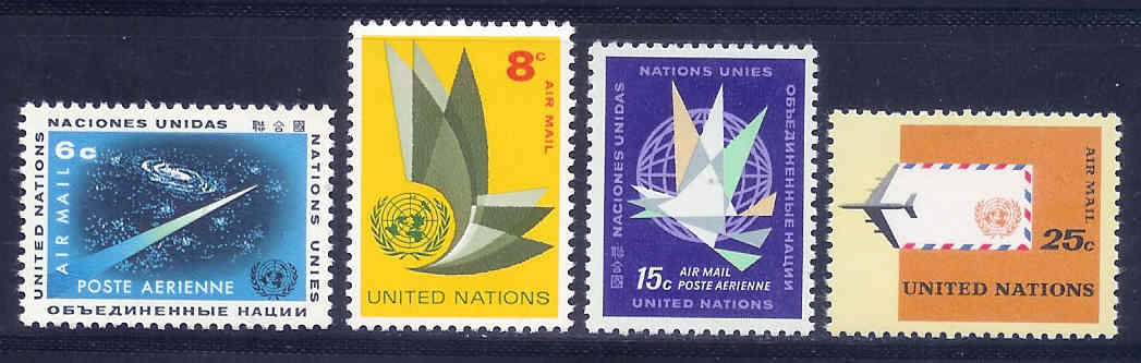 UNO New York 1963 MNH Stamp(s) Airmail 4 Values Only #3968 - Altri & Non Classificati