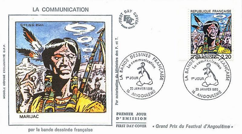 France : FDC Angoulème "La Bande Déssinée Française" 1988. Superbe ! - Bandes Dessinées