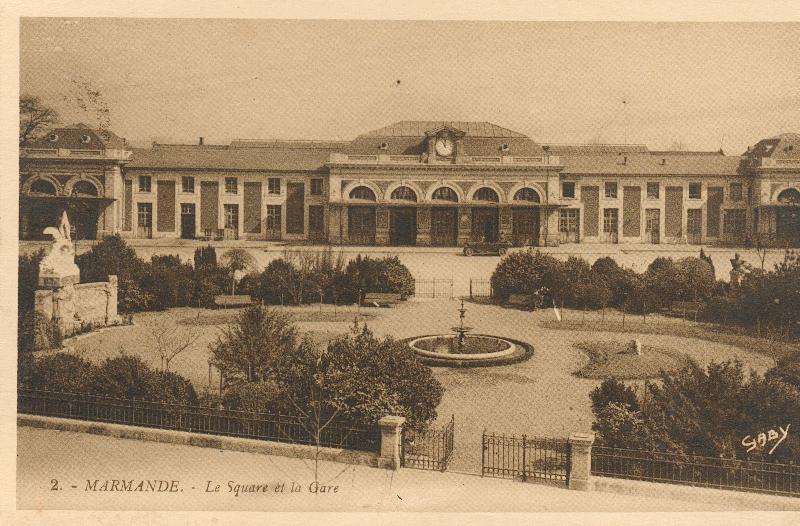 47 - MARMANDE. Le Square De La Gare 2 - Marmande