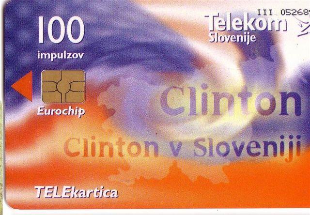 United States - USA - SAD - America Flag - American Flags - William Jefferson Clinton In Slovenija ( Only 9.990 Ex) # 2 - Slovenia