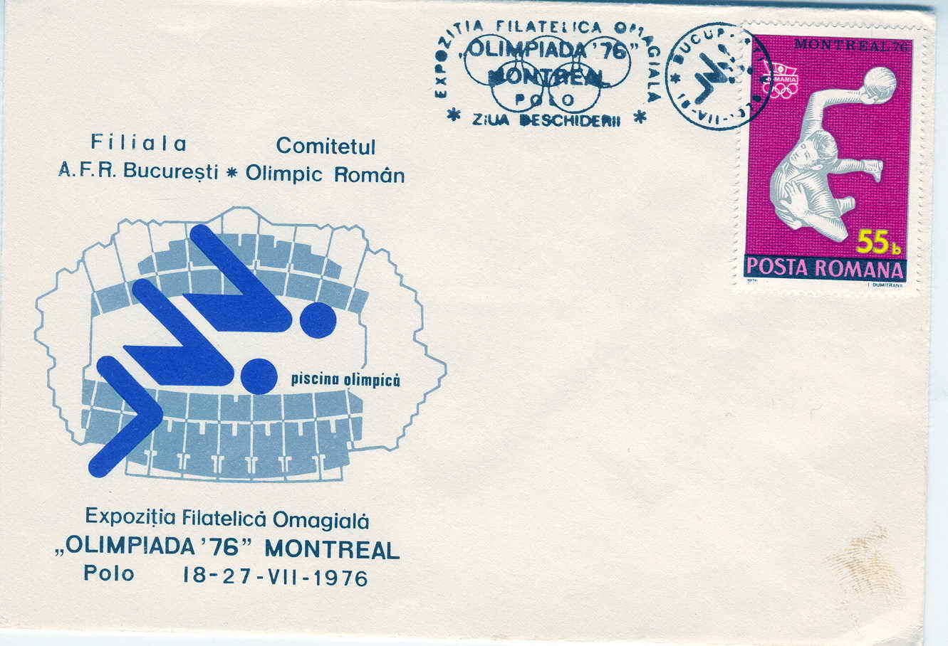 NATATION  OBLITERATION TEMPORAIRE 1972 JEUX OLYMPIQUES DE MONTREAL - Summer 1976: Montreal