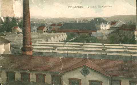 LES ABRETS USINE ET VUE GENERALE - Les Abrets