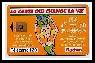 AUCHAN 120 ORANGE TIRAGE 4 000 000 SO3 09/99 BON ETAT - Variétés