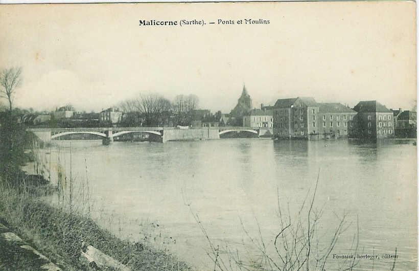 MALICORNE - Ponts Et Moulins - Malicorne Sur Sarthe