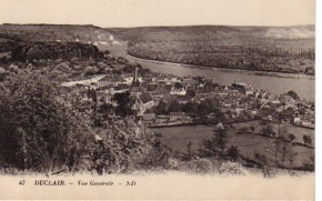 76 DUCLAIR Cpa De La Vue Générale Du Village - Duclair