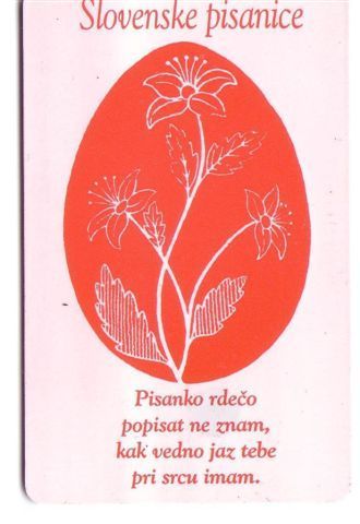 HAPPY EASTER ( Slovenia Rare Card ) *** Heureux Pâques - Ostern - Feliz Pascua - Buona Pasqua * Egg - Eggs - œuf - Seizoenen