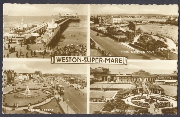 Views Of Weston-super-Mare, U.K. - Real Photo - Weston-Super-Mare