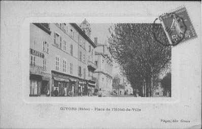 69 Givors Place De L´hotel De Ville       Belle Carte Animée - Givors