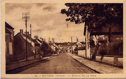 BLENEAU   AVENUE DE LA GARE - Bleneau