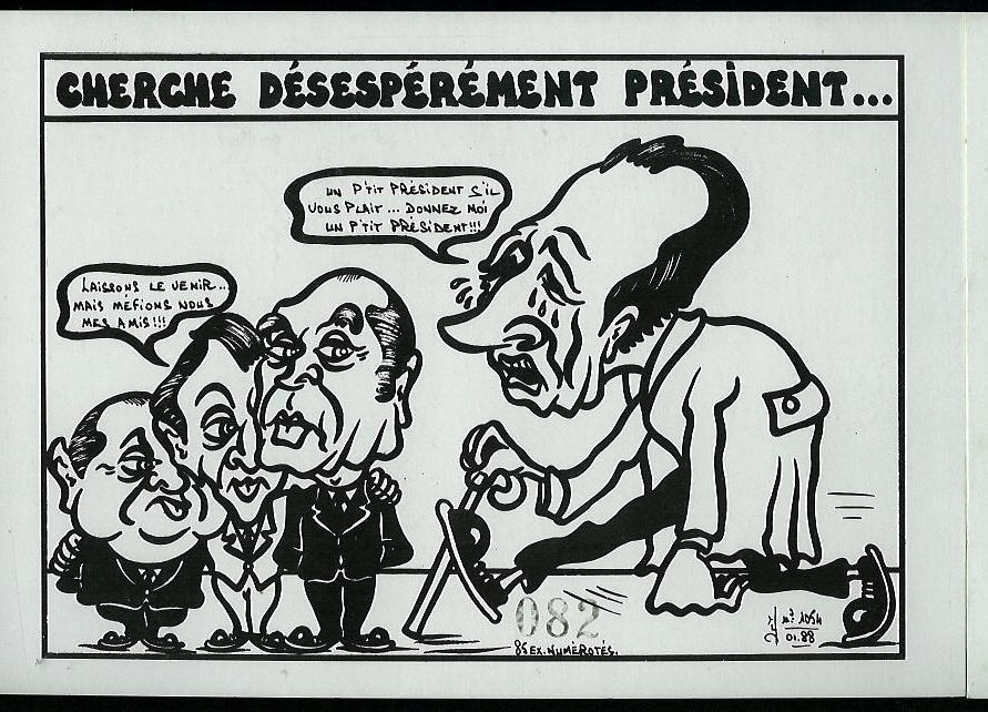 CP LARDIE - N°1054 - CHERCHE DESESPEREMENT PRESIDENT - 01/1988 - 85 Exemplaires - Lardie