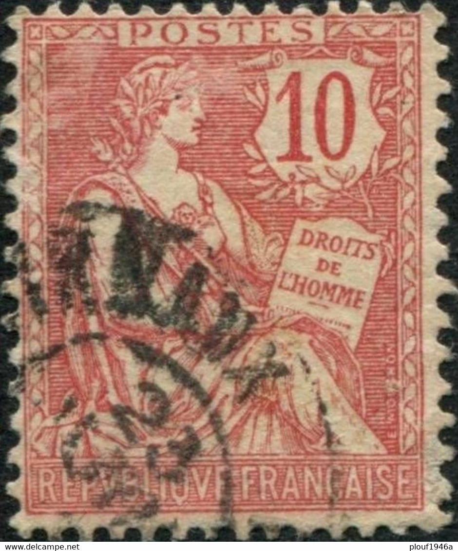 Pays : 189,03 (France : 3e République)  Yvert Et Tellier N° :  124 (o) - 1900-02 Mouchon