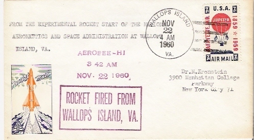 USA                            WALLOPS ISLAND.VA.                                 22.11.1960 - Etats-Unis
