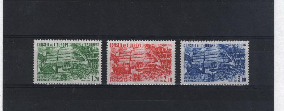 TIMBRES De SERVICE - 1984 - Conseil De L'Europe N°82-83-84 Neuf Sans Trace De Charniére Côte 3.60 Euros - Mint/Hinged