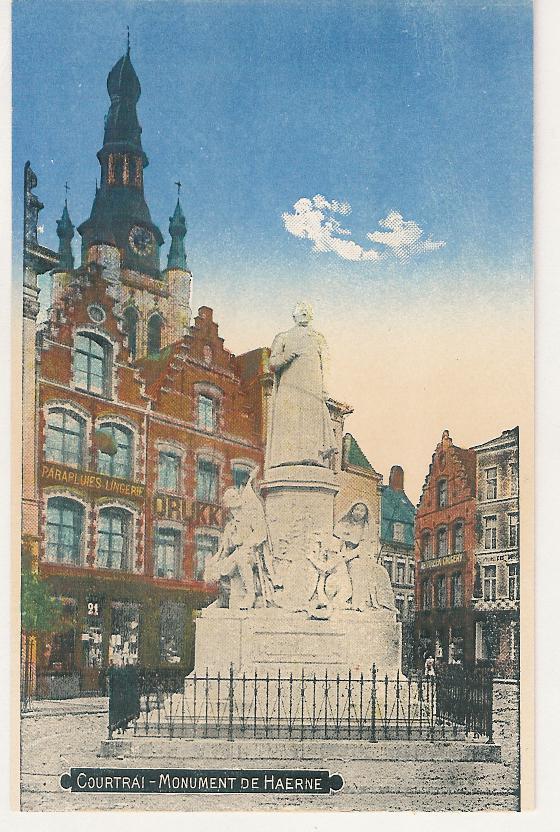 Kortrijk Monument De Haerne Kleurkaart (a2077) - Kortrijk