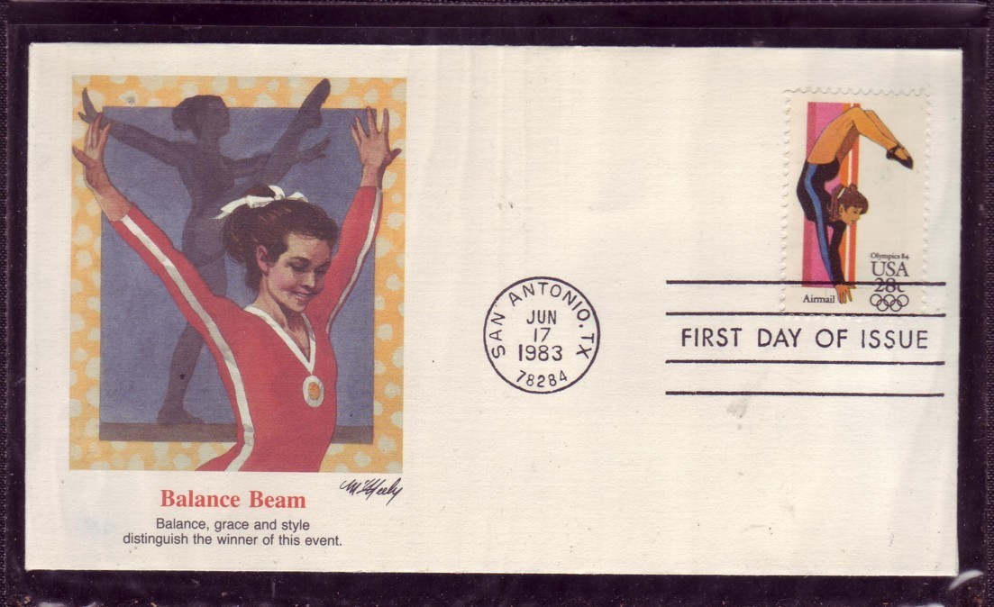 USA  FDC  JO 1984   Gymnastique - Gymnastique