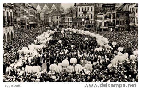 BINCHE - MARDI GRAS - RONDEAU - CARTE ´VRAIE PHOTO´ (x-100) - Binche