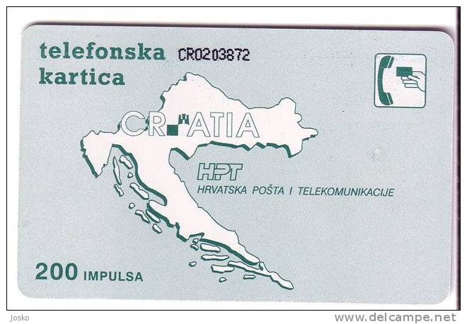 AMPER  ( Croatia Old & Super Rare Card  ) Telephone Box - Phone Booths - Call Boxes - Phones - Telephones - Telefono - Telephones