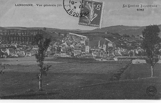 LANGOGNE  -   Vue Générale  PRIX FIXE - Langogne