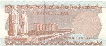 TURQUIE   20 Lirasi  Non Daté (1974)   Pick 187a    *****BILLET  NEUF***** - Türkei
