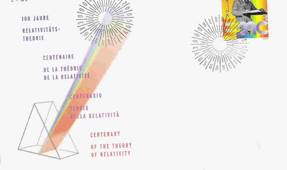 Premier Jour Suisse Cetenaire De La Théorie De La Relativité Einstein Physique - Fysica