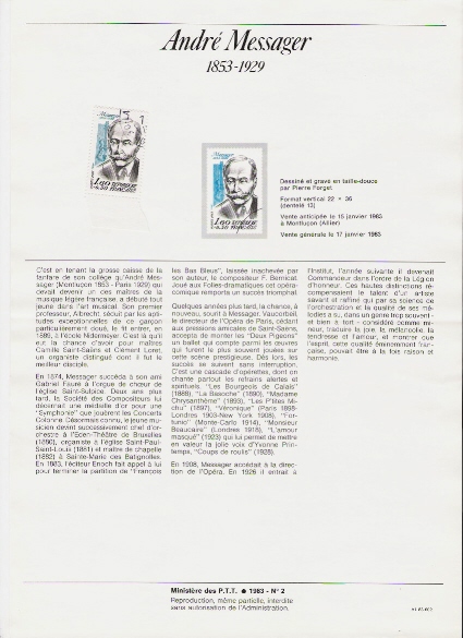 TP  N°2279 De 1983  SUR DOCUMENT POSTE ADMINISTRATION "peu Courant"      N°2054B - 1982-1990 Liberty Of Gandon