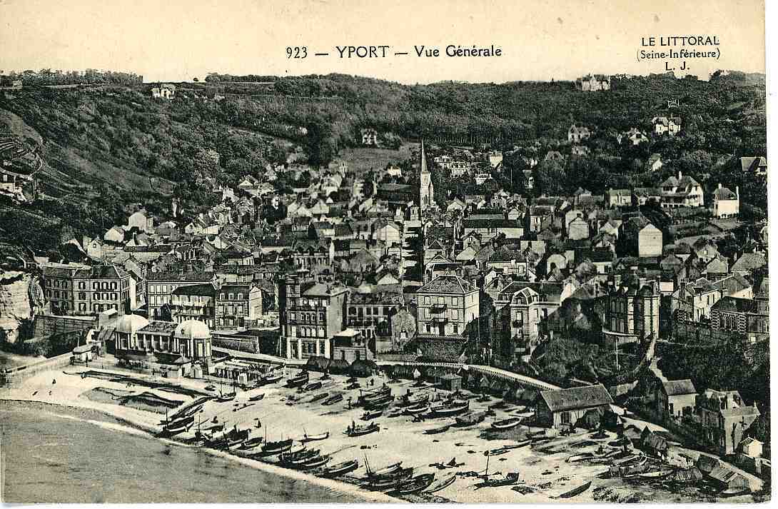 76 YPORT Vue Générale écrite Non Timbrée Voyagée En 1921 - Yport