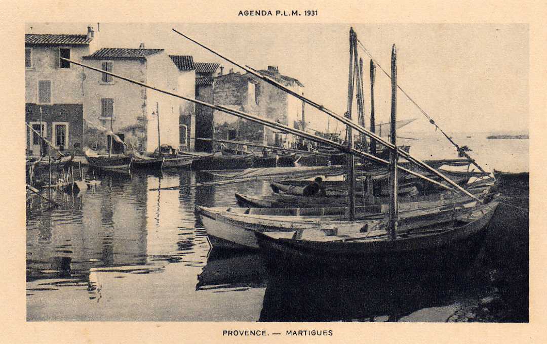 13 MARTIGUES Port, Agenda PLM 1931 - Martigues