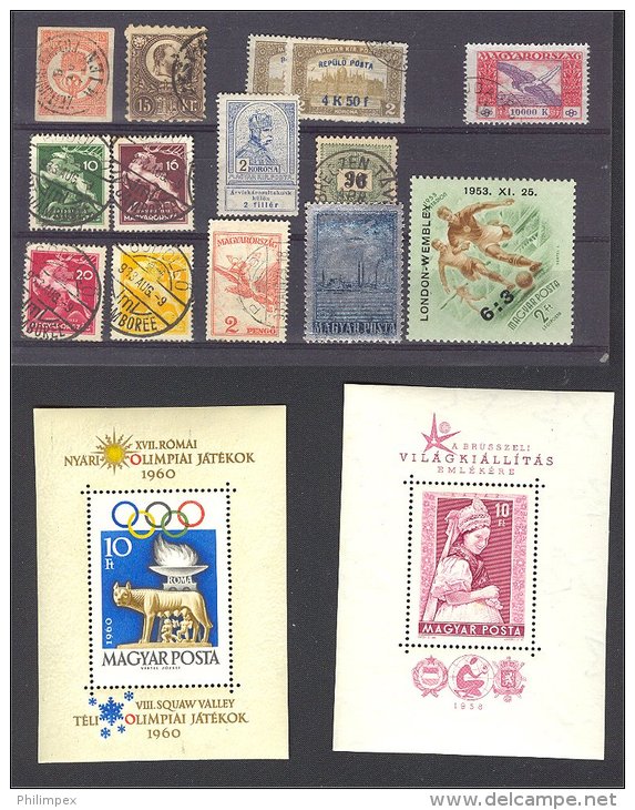 HUNGARY, GOOD GROUP BETTER SETS AND SHEETLETS U/NH/U **/*/o - Collections