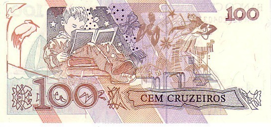 BRESIL   100 Cruzeiros  Non Daté (1990)   Pick 228  Signature 28    ***** BILLET  NEUF ***** - Brasilien