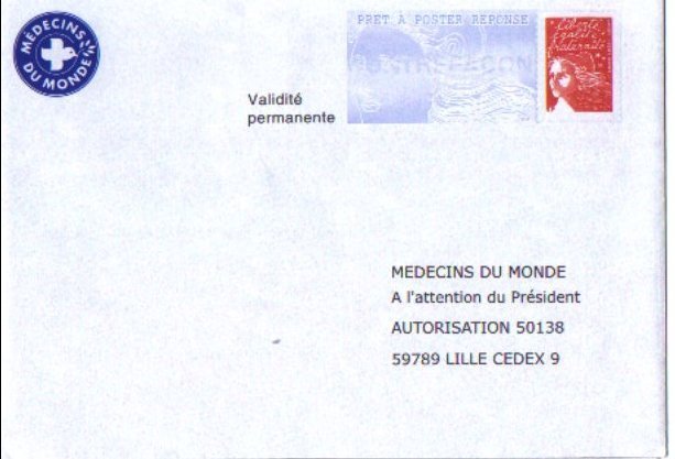 PAP Réponse Médecins Du Monde - Neuf - 0209116 - PAP: Antwort/Luquet