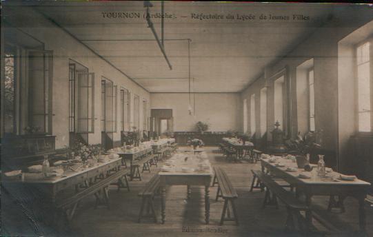 CPA De TOURNON - Réfectoire Du Lycée De Jeunes Filles. - Tournon