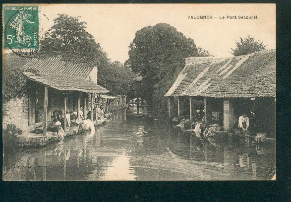 Valognes - Le Pont Secouret (animée Lavoir, Laveuses...) - Valognes