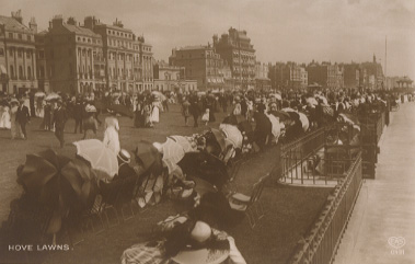 Hove Lawns ,carte Très Animée ( Brighton ?) - Brighton