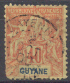 Lot N°3695  GUYANE  N°39, Coté 15.50 Euros - Autres & Non Classés